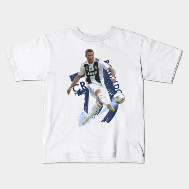 CR7 - Ronaldo - Juventus Kids T-Shirt by armaan8014